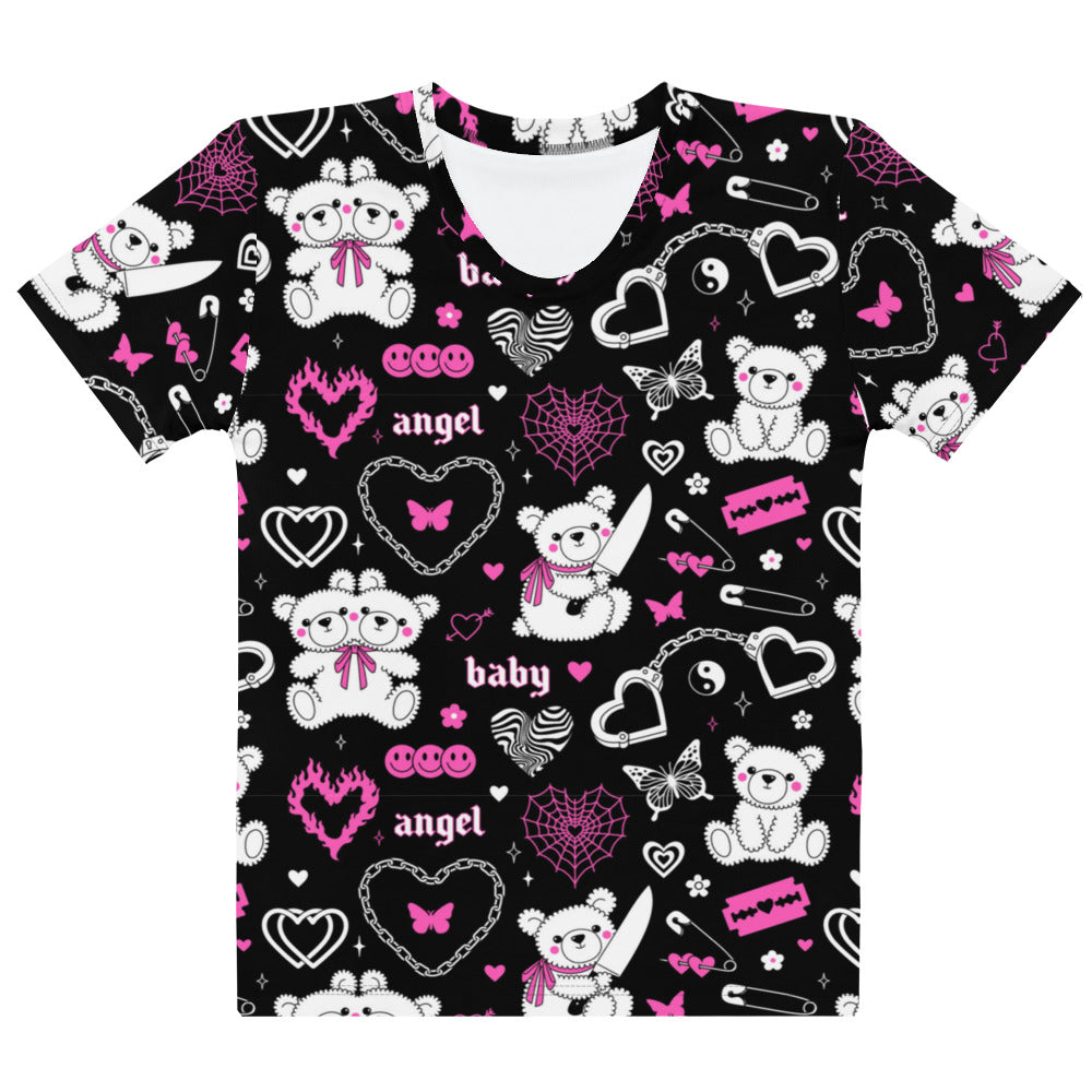 Goth & Teddy Bears Women's T-shirt