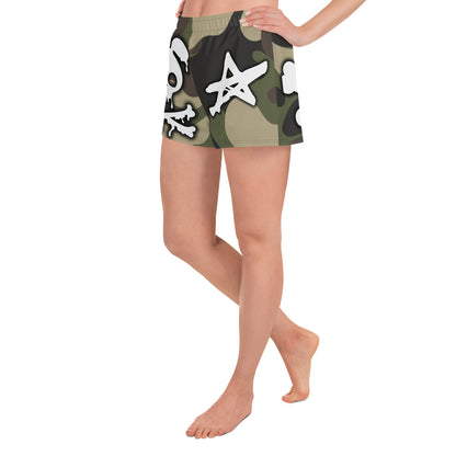 Tipsy Rebel Camo Women’s Athletic Shorts