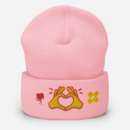 Hug Kisses Sign Of Love Cuffed Beanie