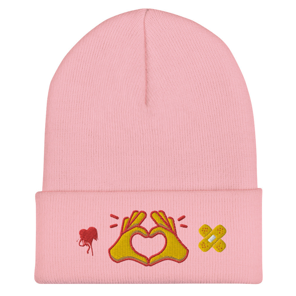 Hug Kisses Sign Of Love Cuffed Beanie