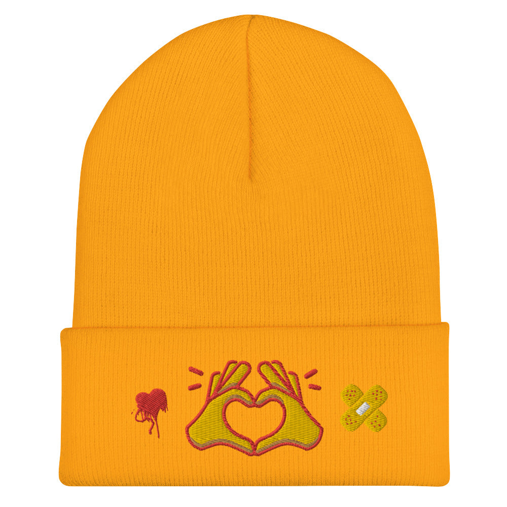 Hug Kisses Sign Of Love Cuffed Beanie