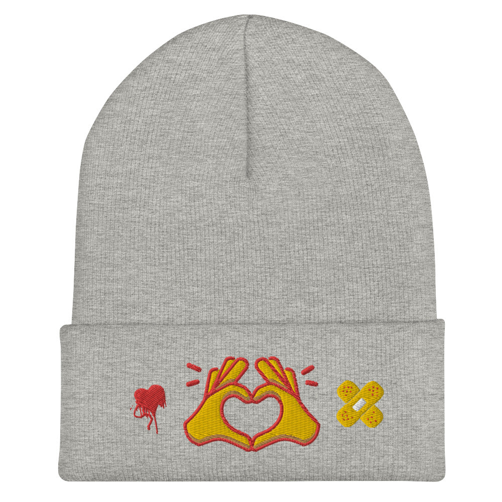 Hug Kisses Sign Of Love Cuffed Beanie