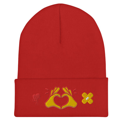 Hug Kisses Sign Of Love Cuffed Beanie