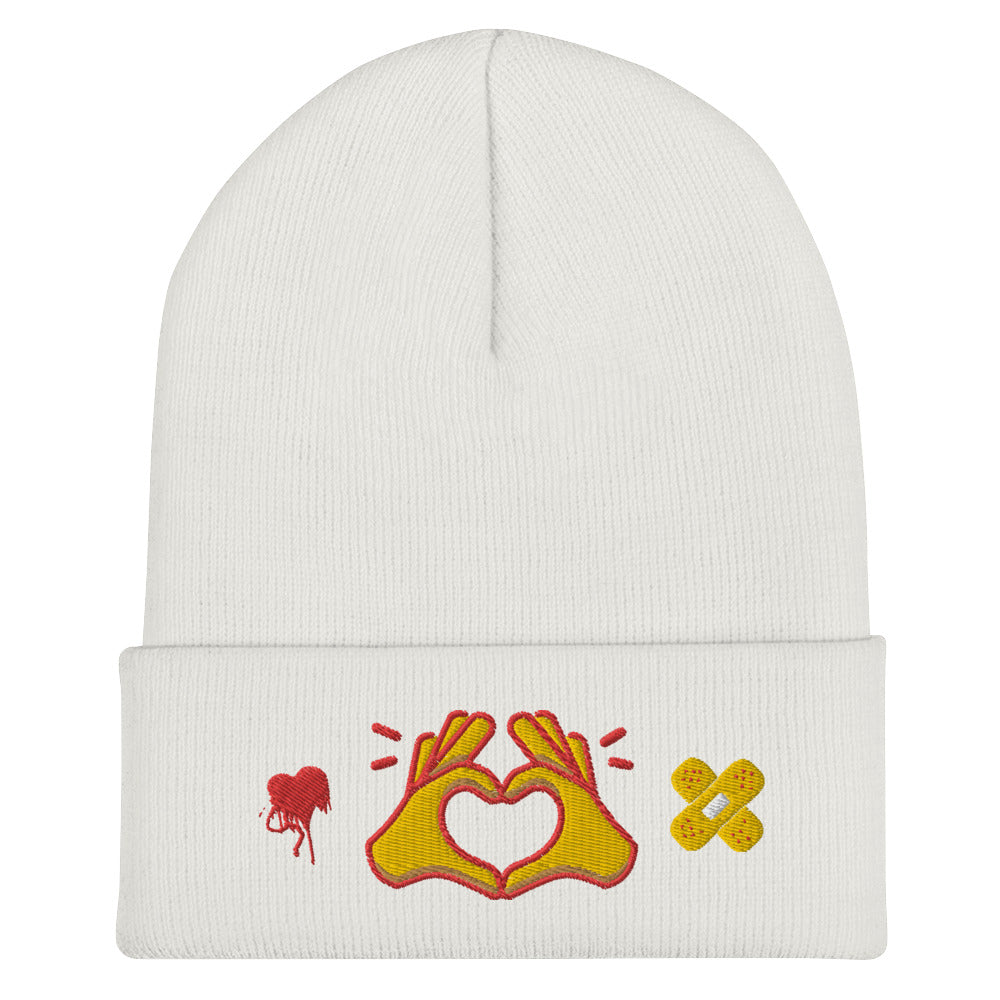 Hug Kisses Sign Of Love Cuffed Beanie