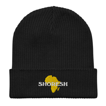 Shoresh Golden African Organic ribbed beanie