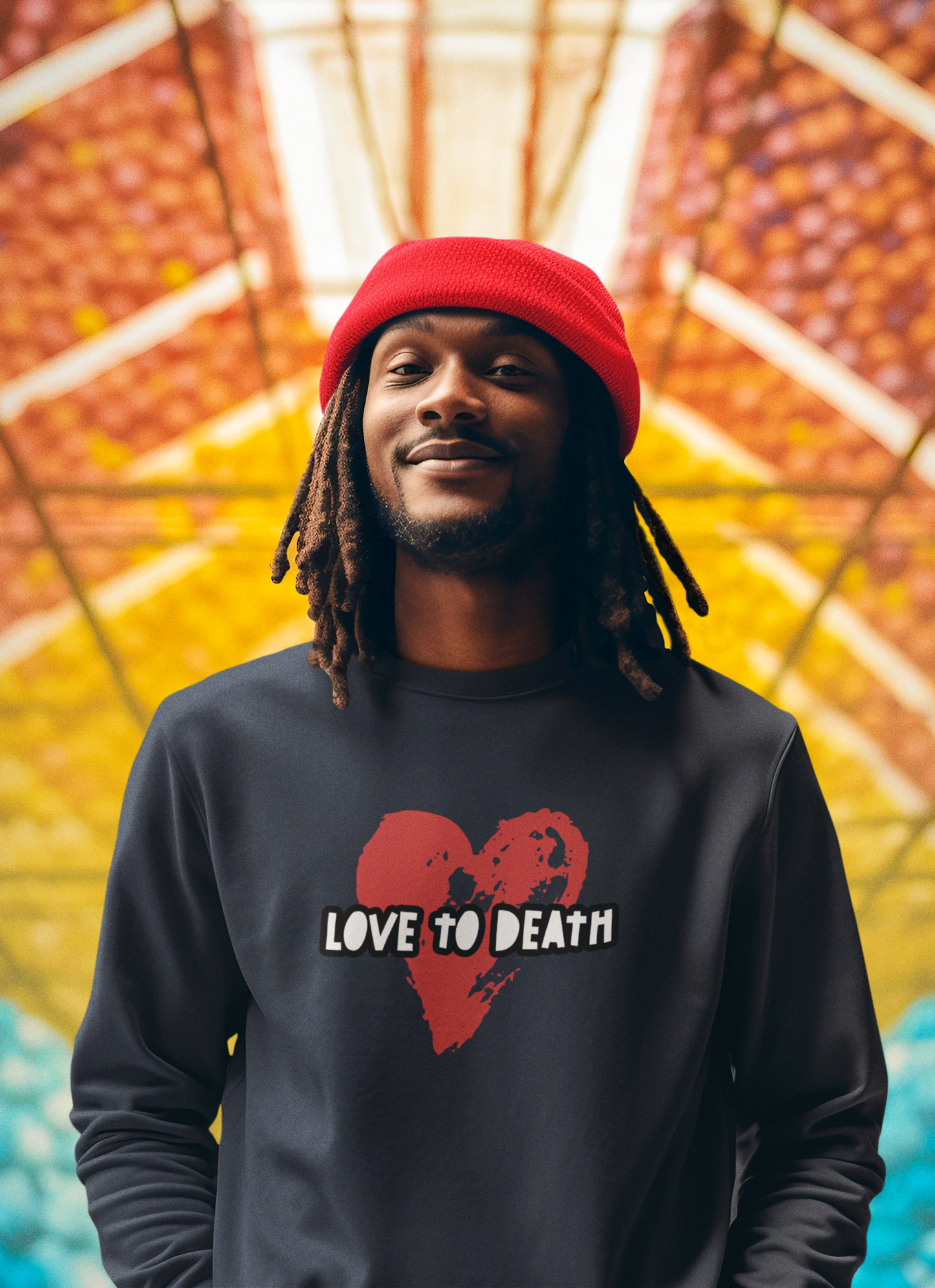 Tipsy Rebel Love to Death Unisex Premium Sweatshirt