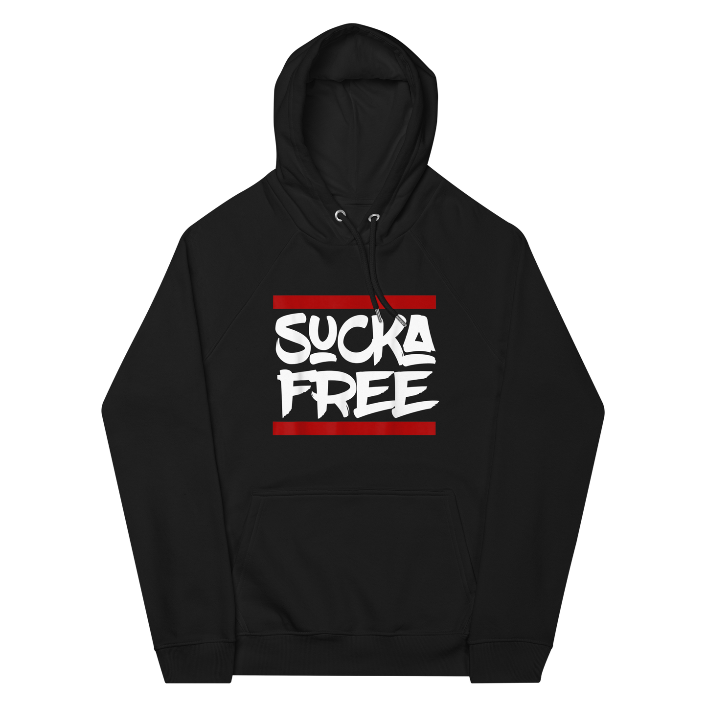 Sucka Free Unisex eco raglan hoodie