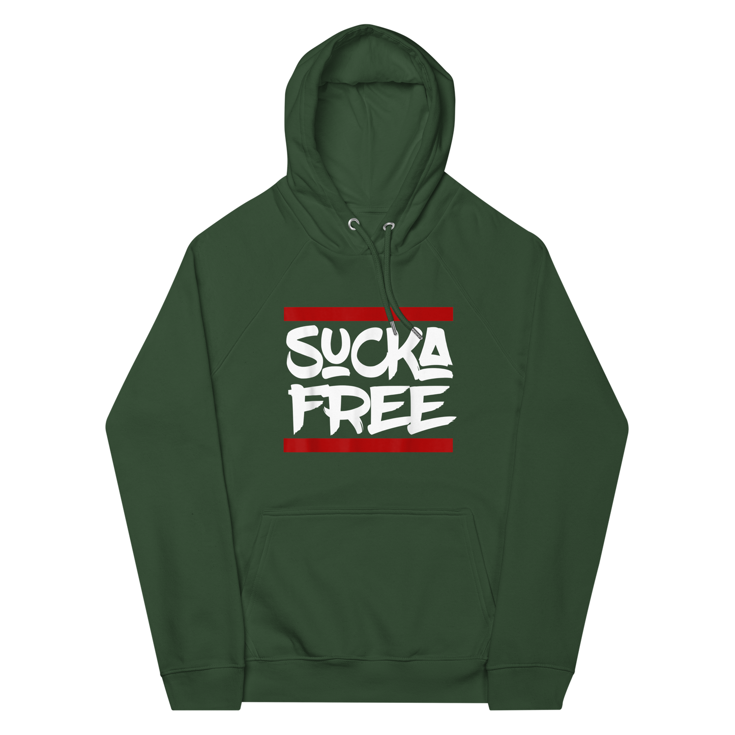 Sucka Free Unisex eco raglan hoodie