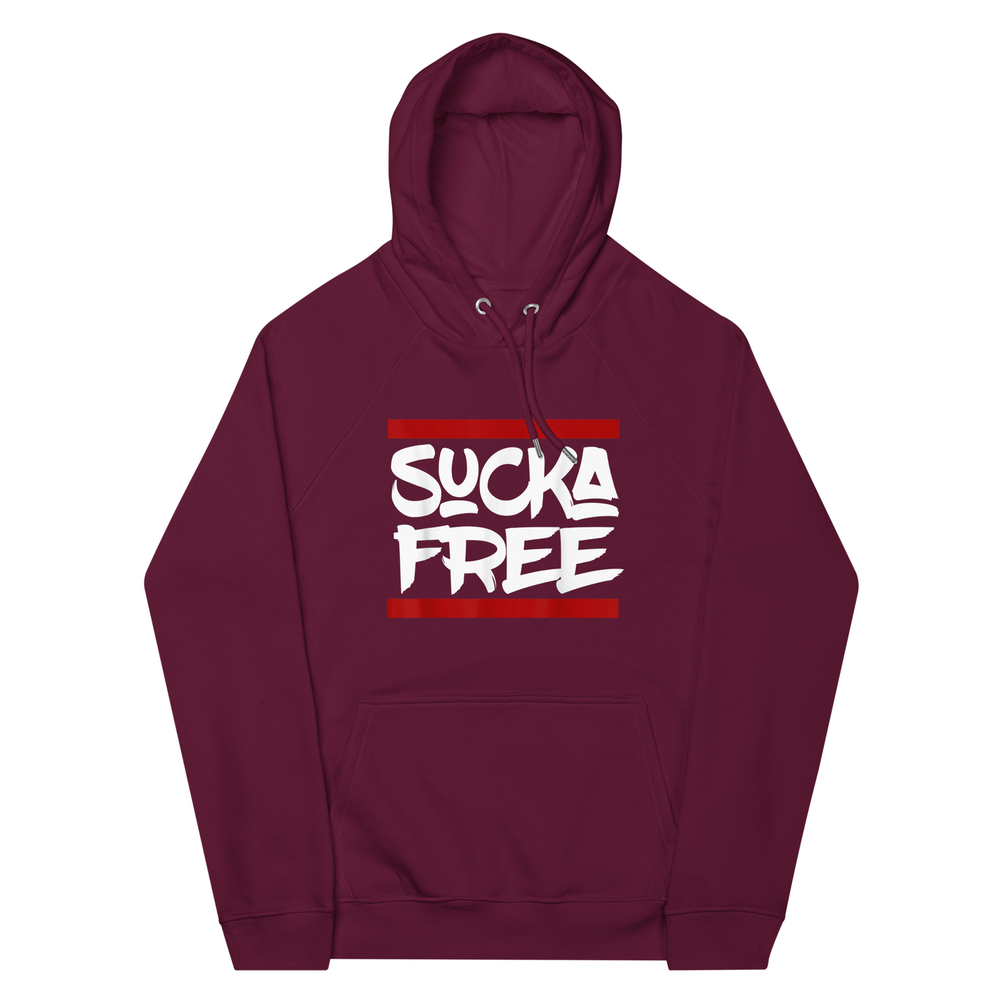 Sucka Free Unisex eco raglan hoodie