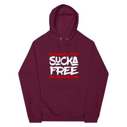 Sucka Free Unisex eco raglan hoodie