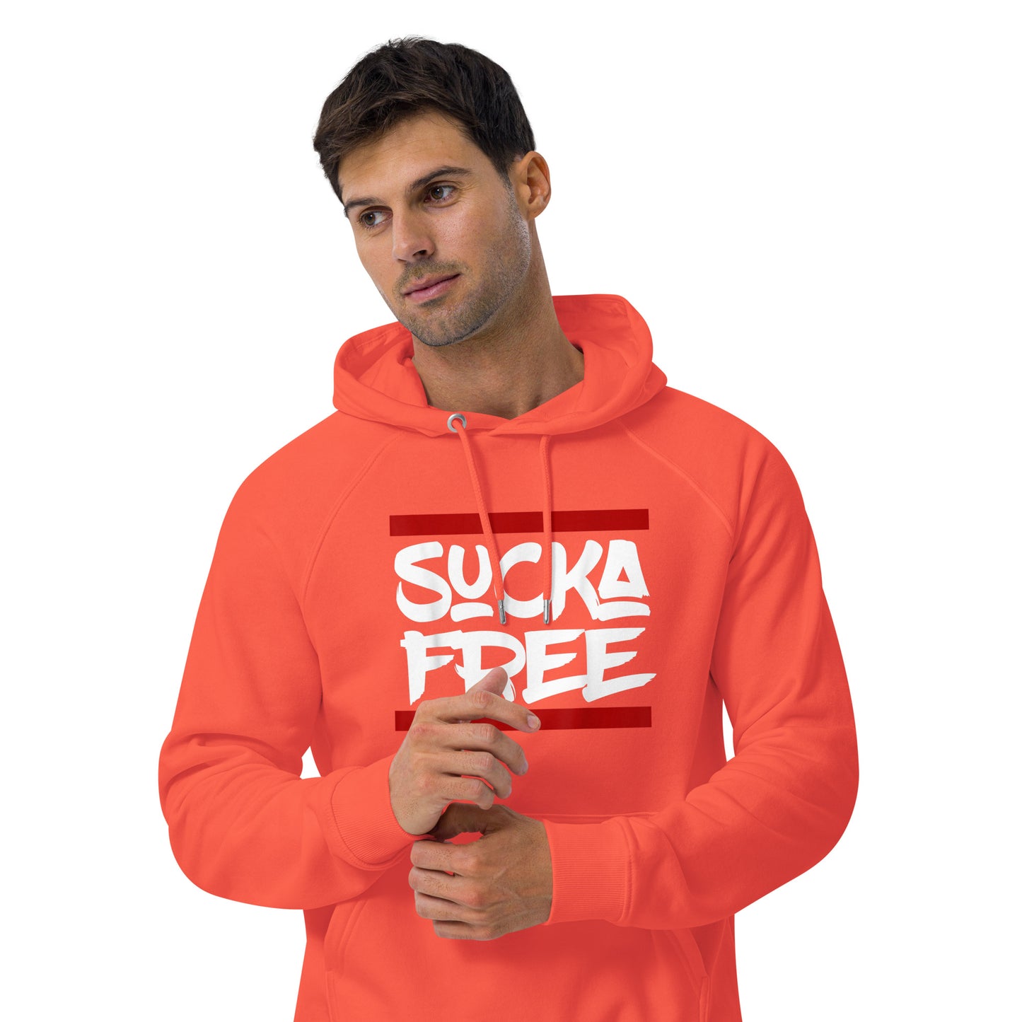 Sucka Free Unisex eco raglan hoodie