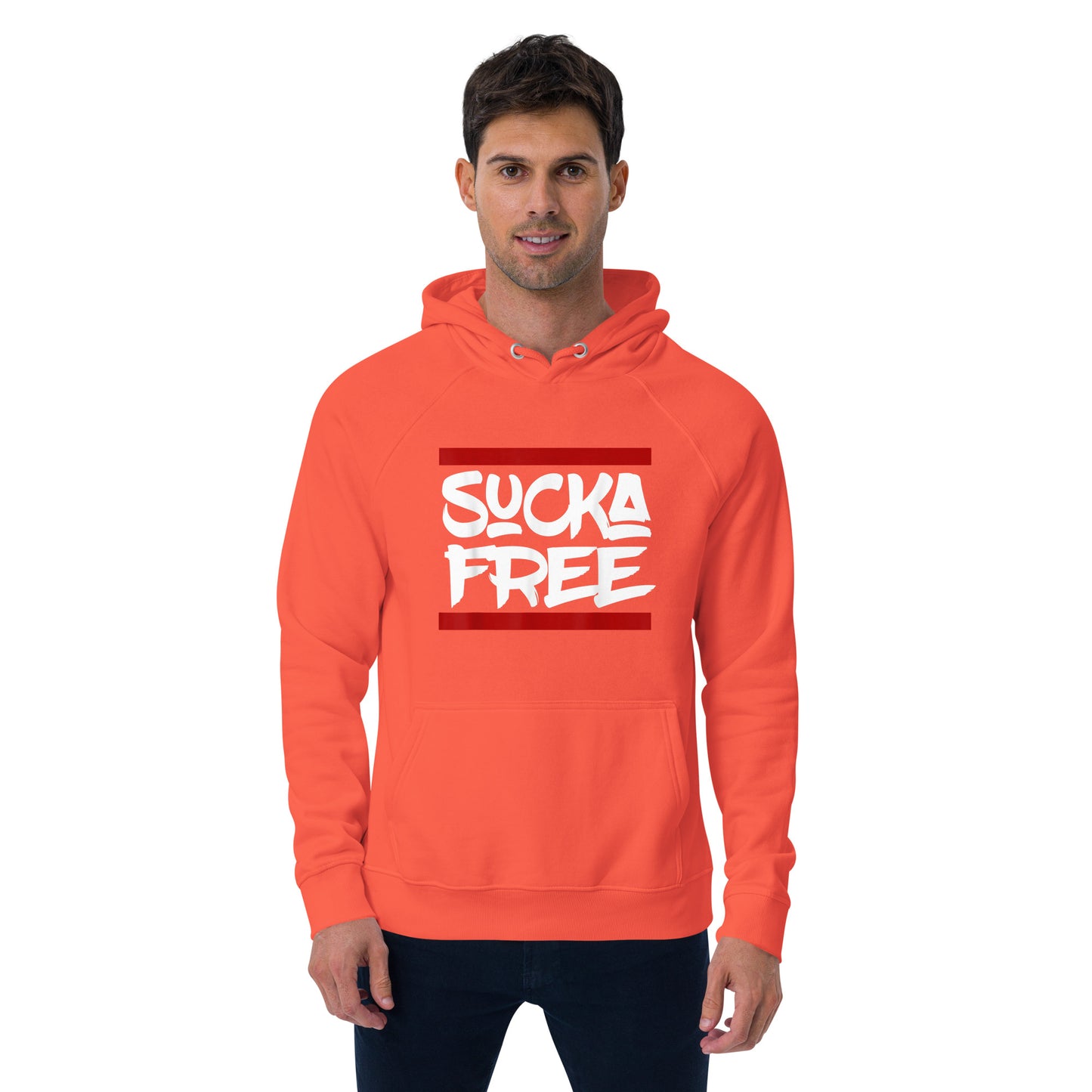 Sucka Free Unisex eco raglan hoodie