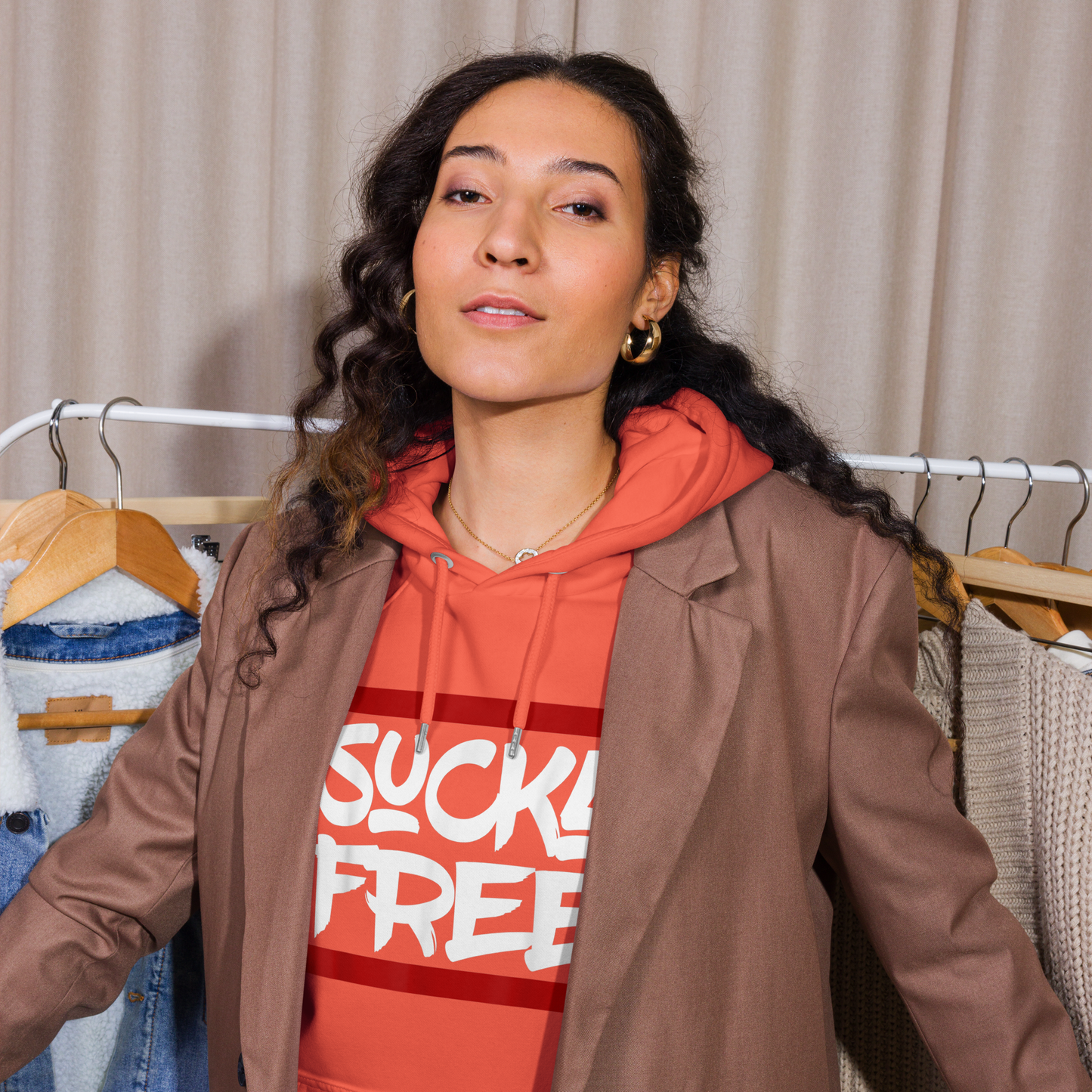 Sucka Free Unisex eco raglan hoodie