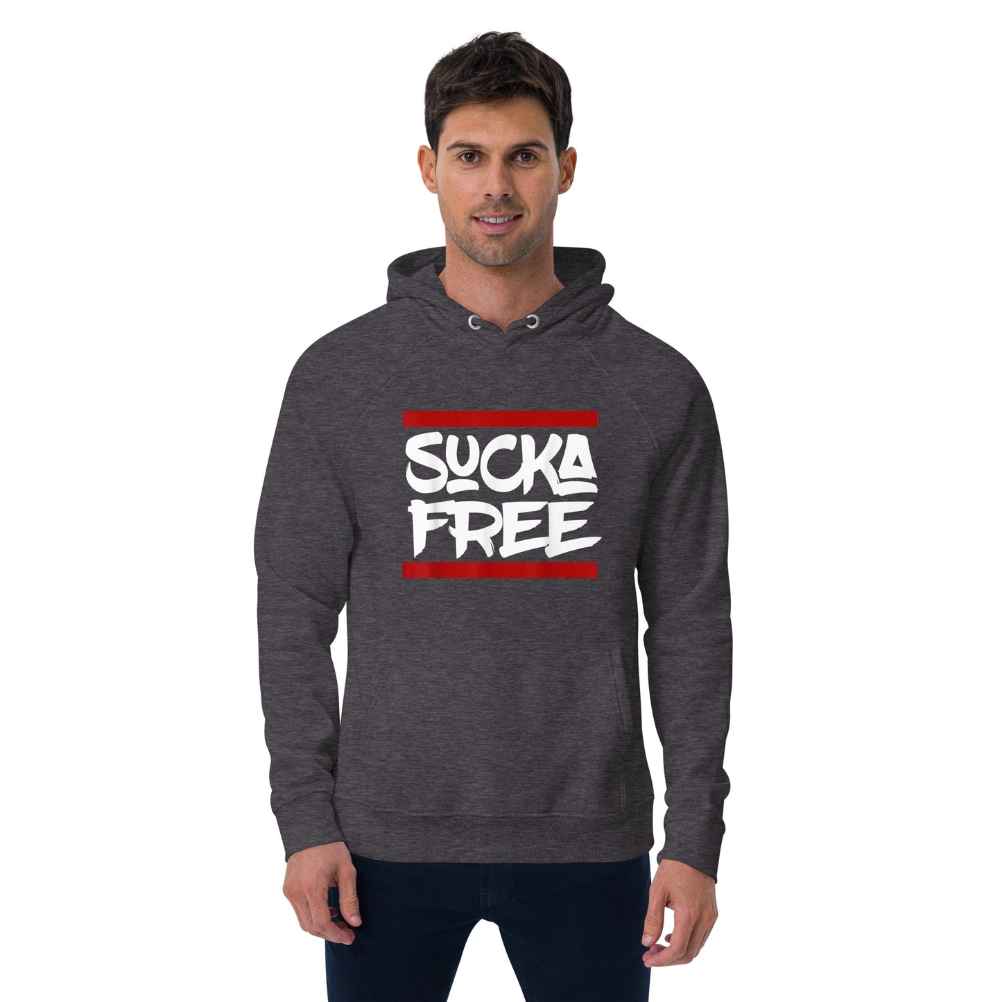 Sucka Free Unisex eco raglan hoodie