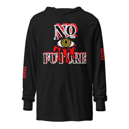 Tipsy Rebel No Future Hooded long-sleeve tee