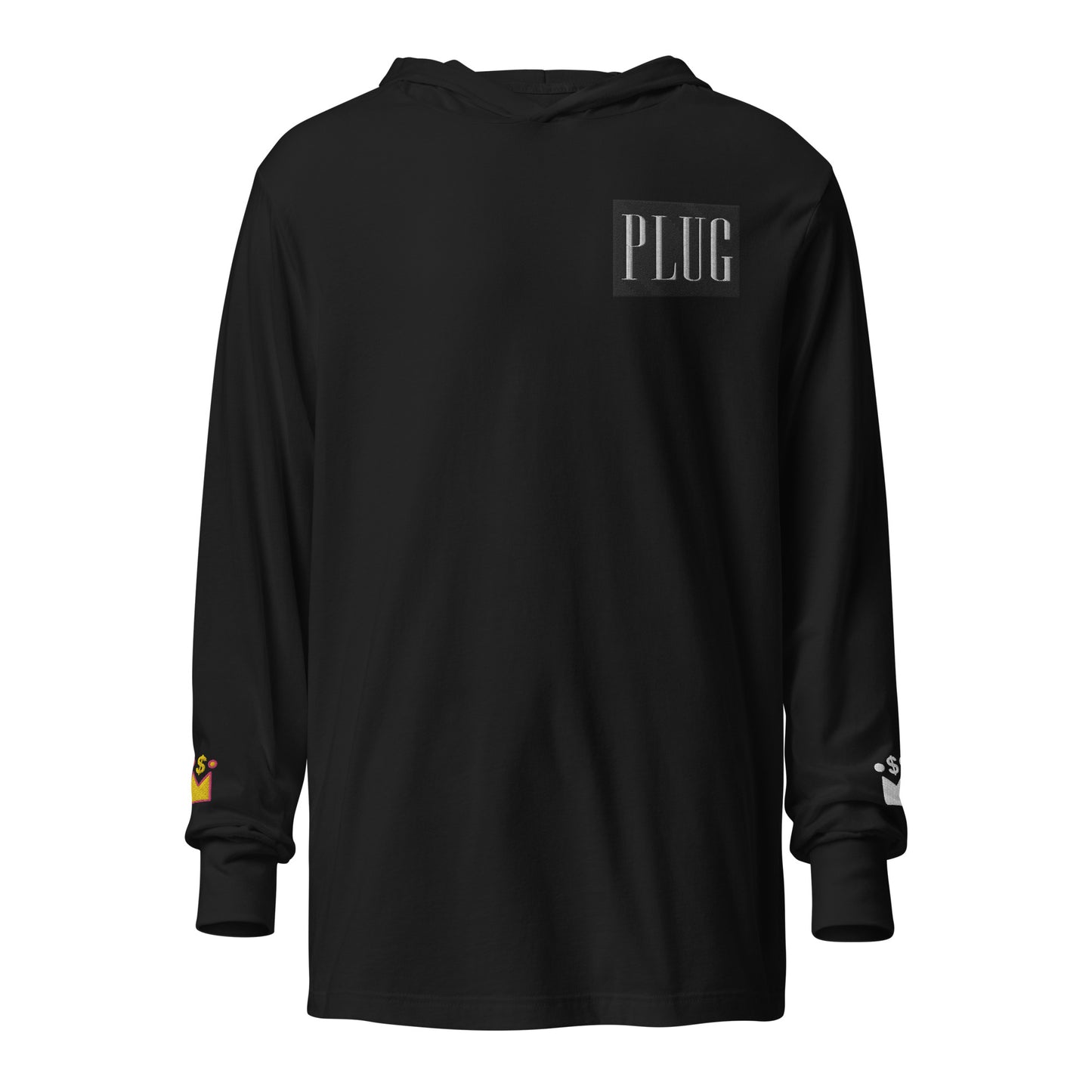 Plug Hooded long-sleeve tee