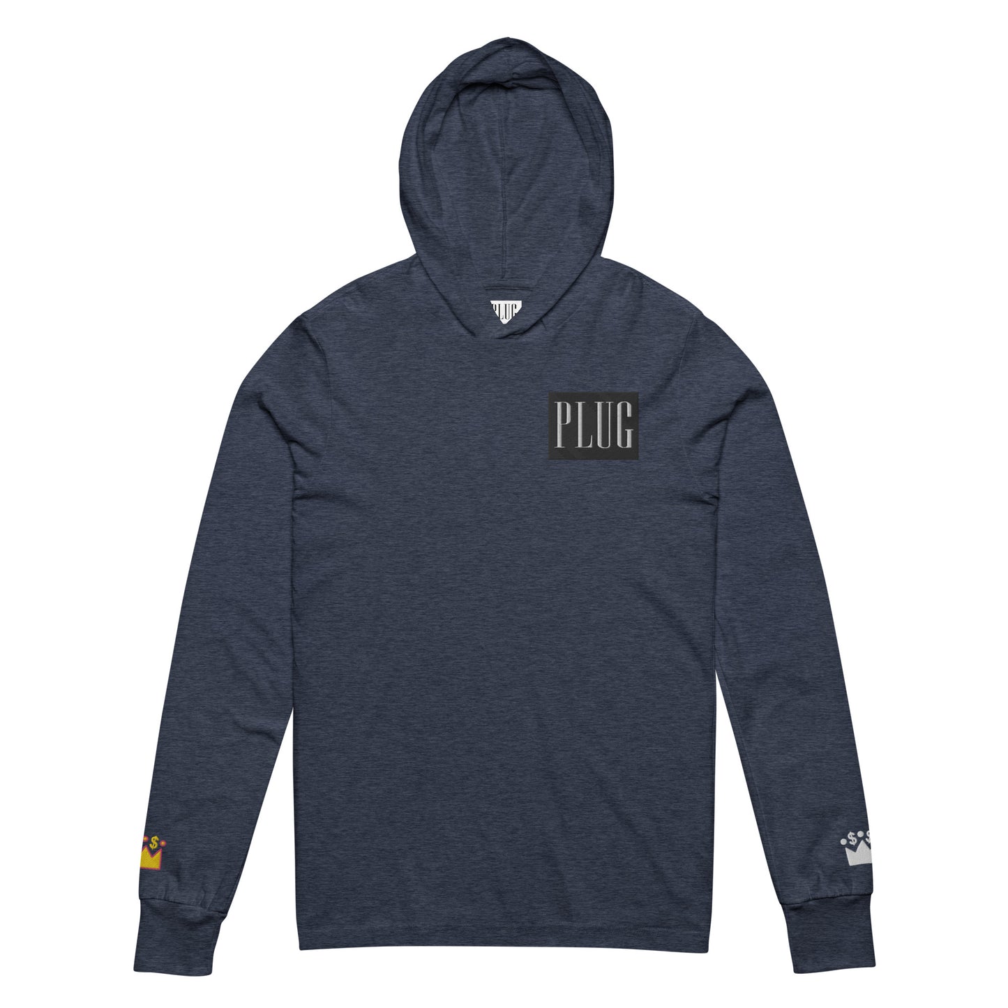 Plug Hooded long-sleeve tee