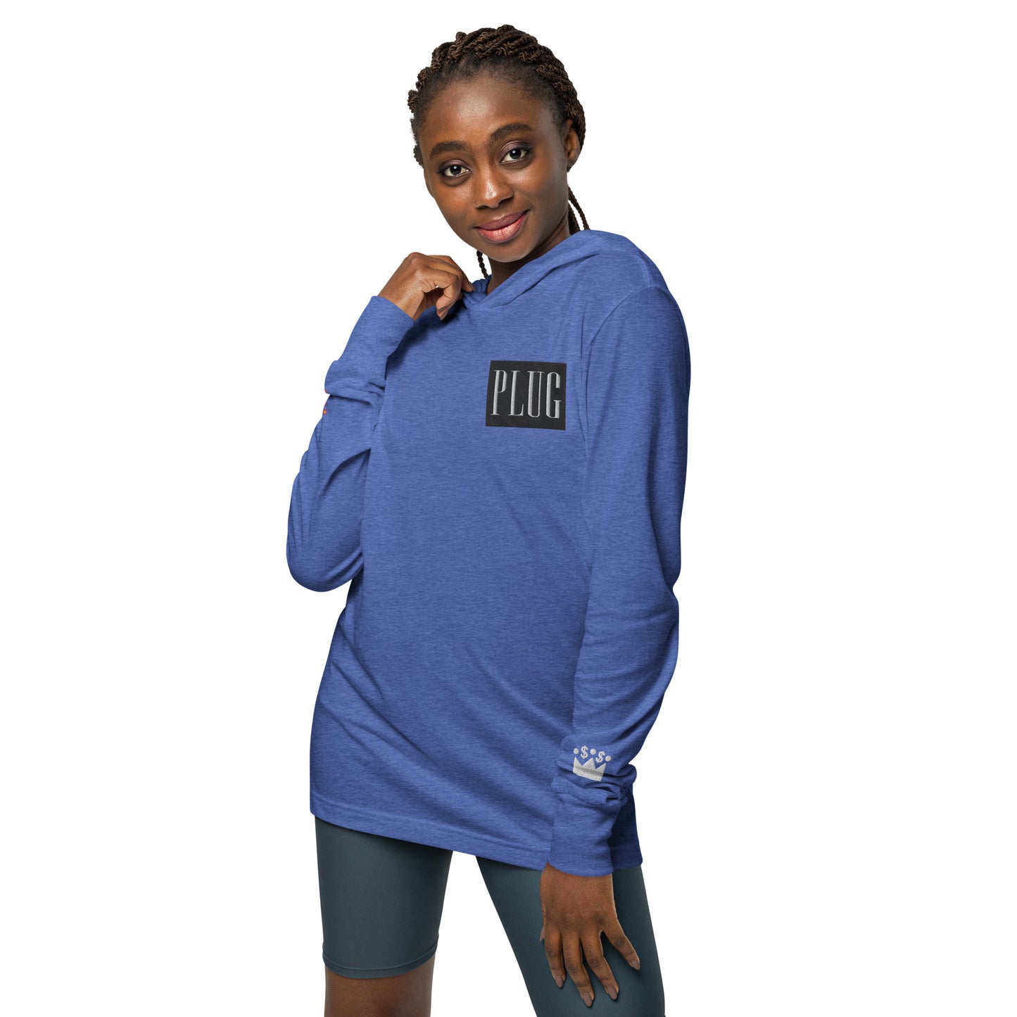 Plug Hooded long-sleeve tee