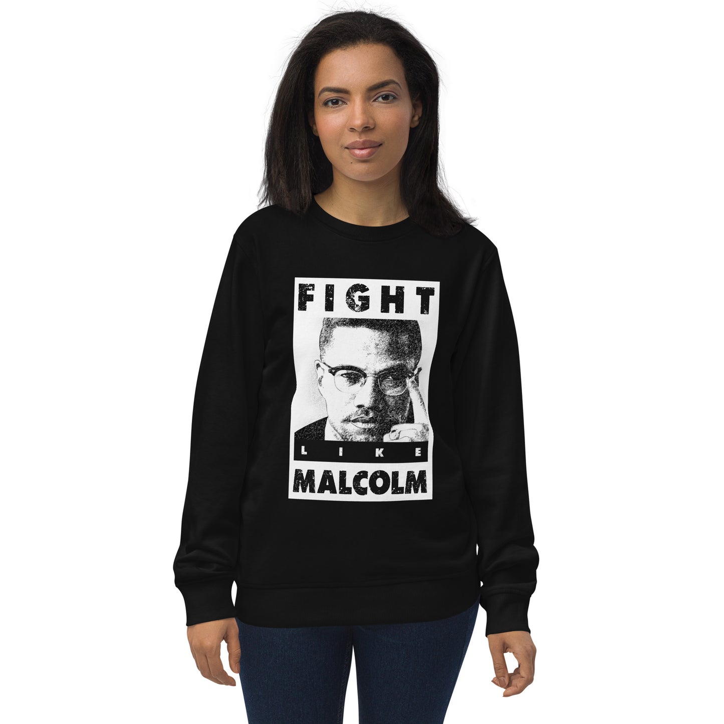 Fight Like Malcom Unisex organic sweatshirt