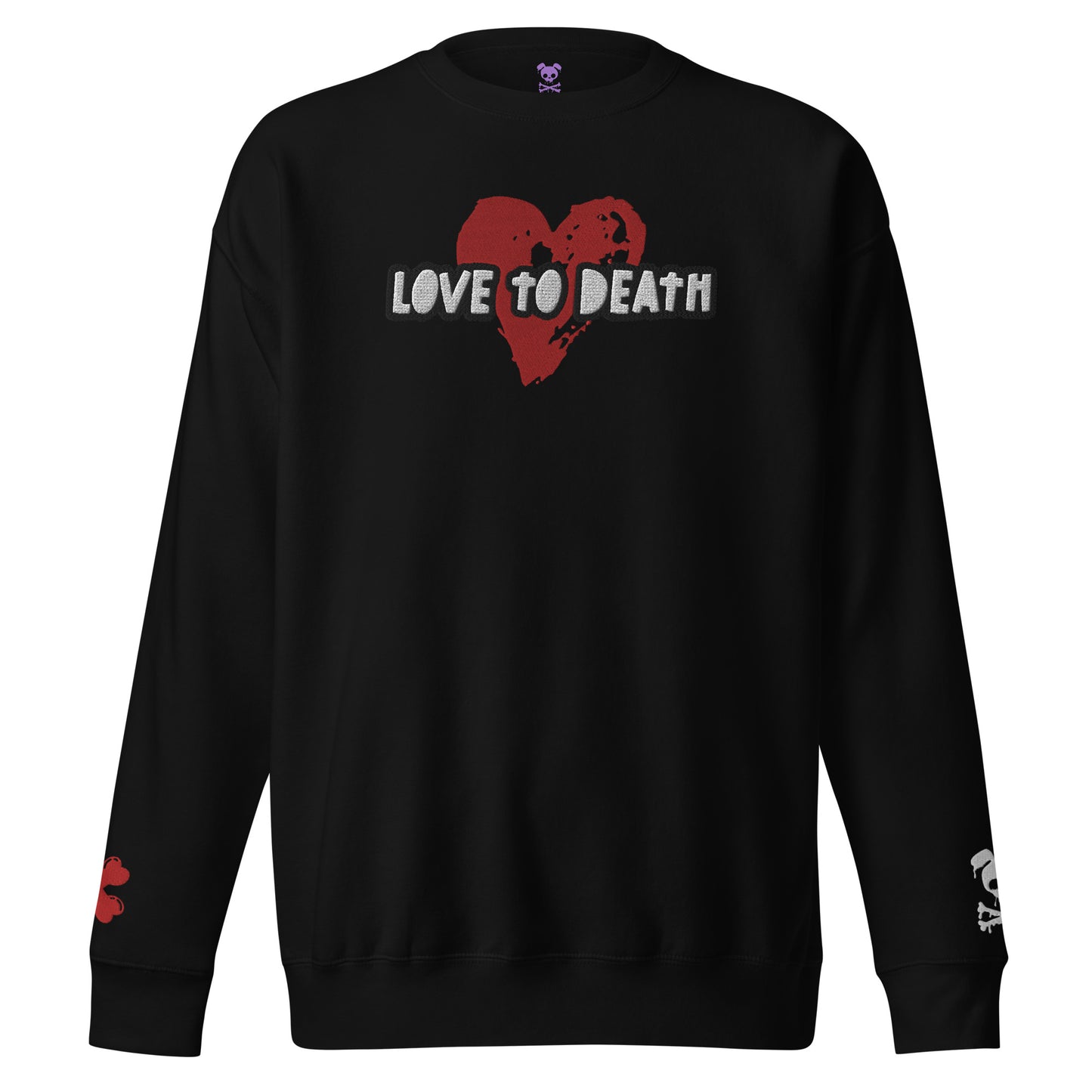 Tipsy Rebel Love to Death Unisex Premium Sweatshirt