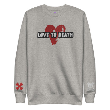 Tipsy Rebel Love to Death Unisex Premium Sweatshirt