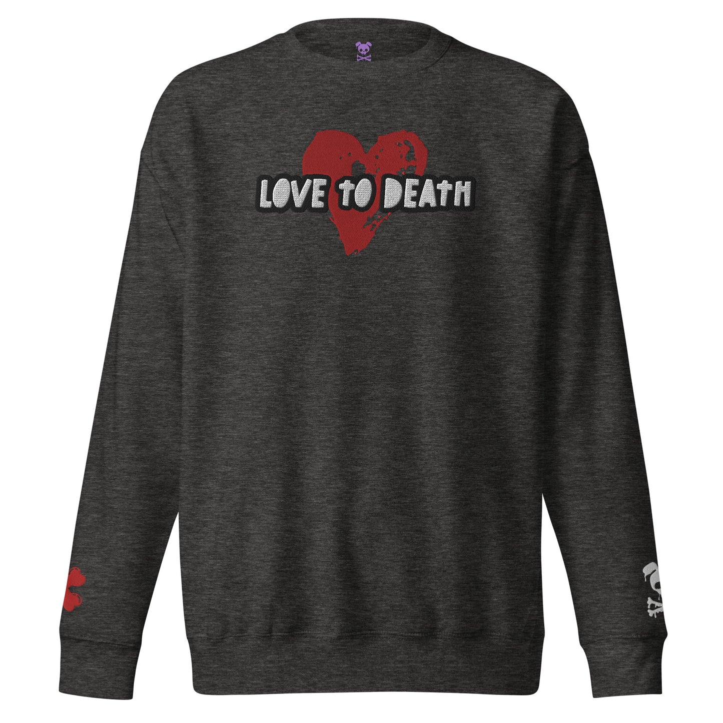 Tipsy Rebel Love to Death Unisex Premium Sweatshirt