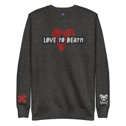 Tipsy Rebel Love to Death Unisex Premium Sweatshirt