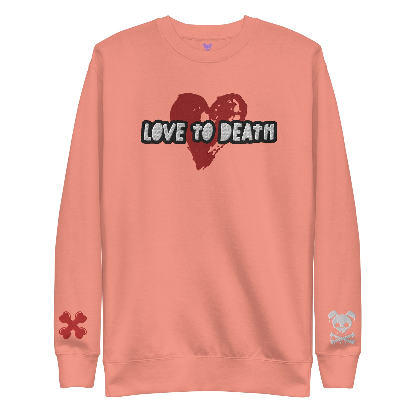 Tipsy Rebel Love to Death Unisex Premium Sweatshirt