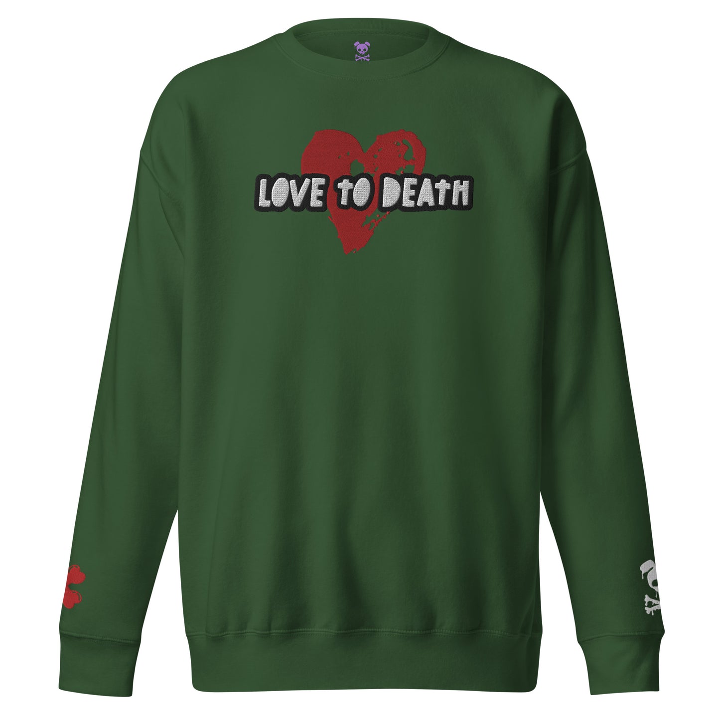 Tipsy Rebel Love to Death Unisex Premium Sweatshirt