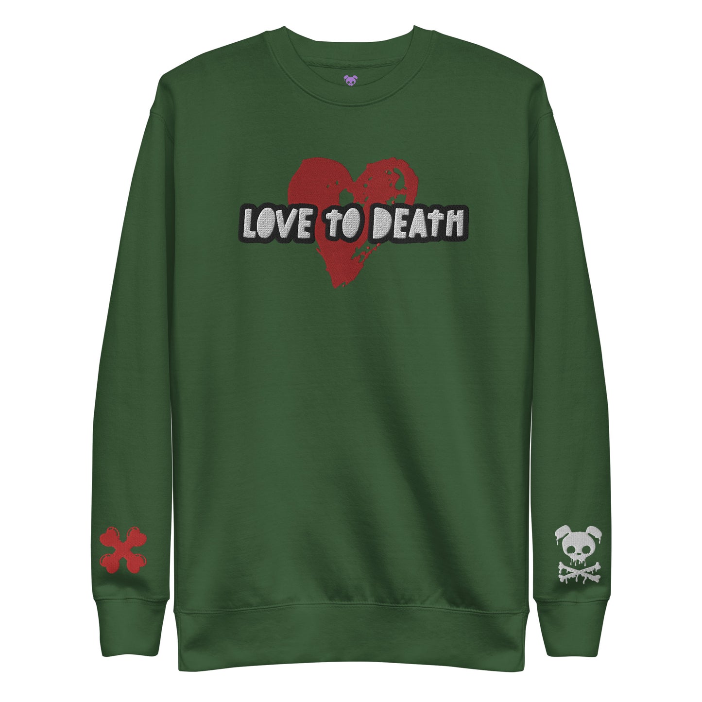 Tipsy Rebel Love to Death Unisex Premium Sweatshirt