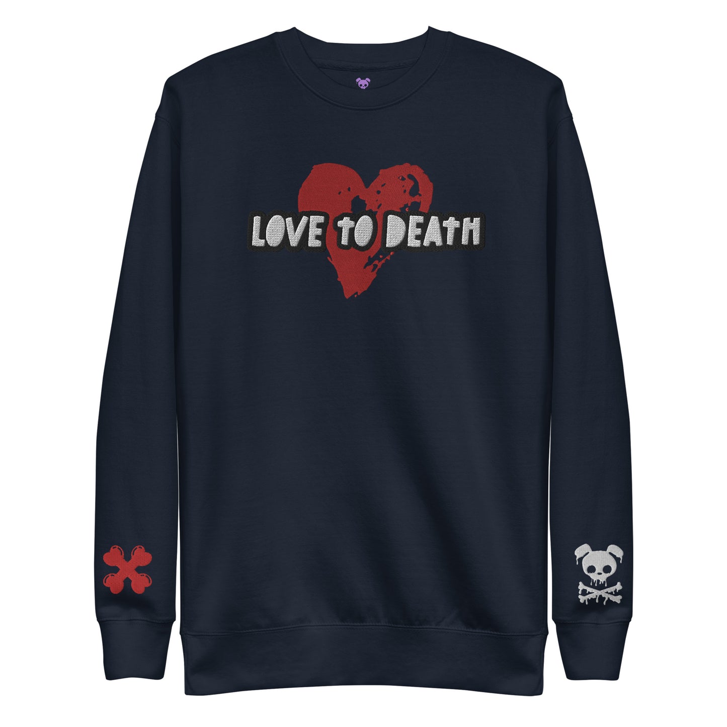 Tipsy Rebel Love to Death Unisex Premium Sweatshirt