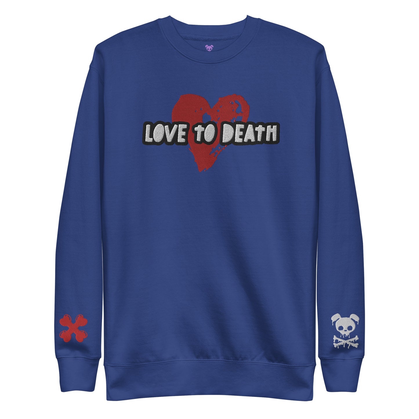 Tipsy Rebel Love to Death Unisex Premium Sweatshirt