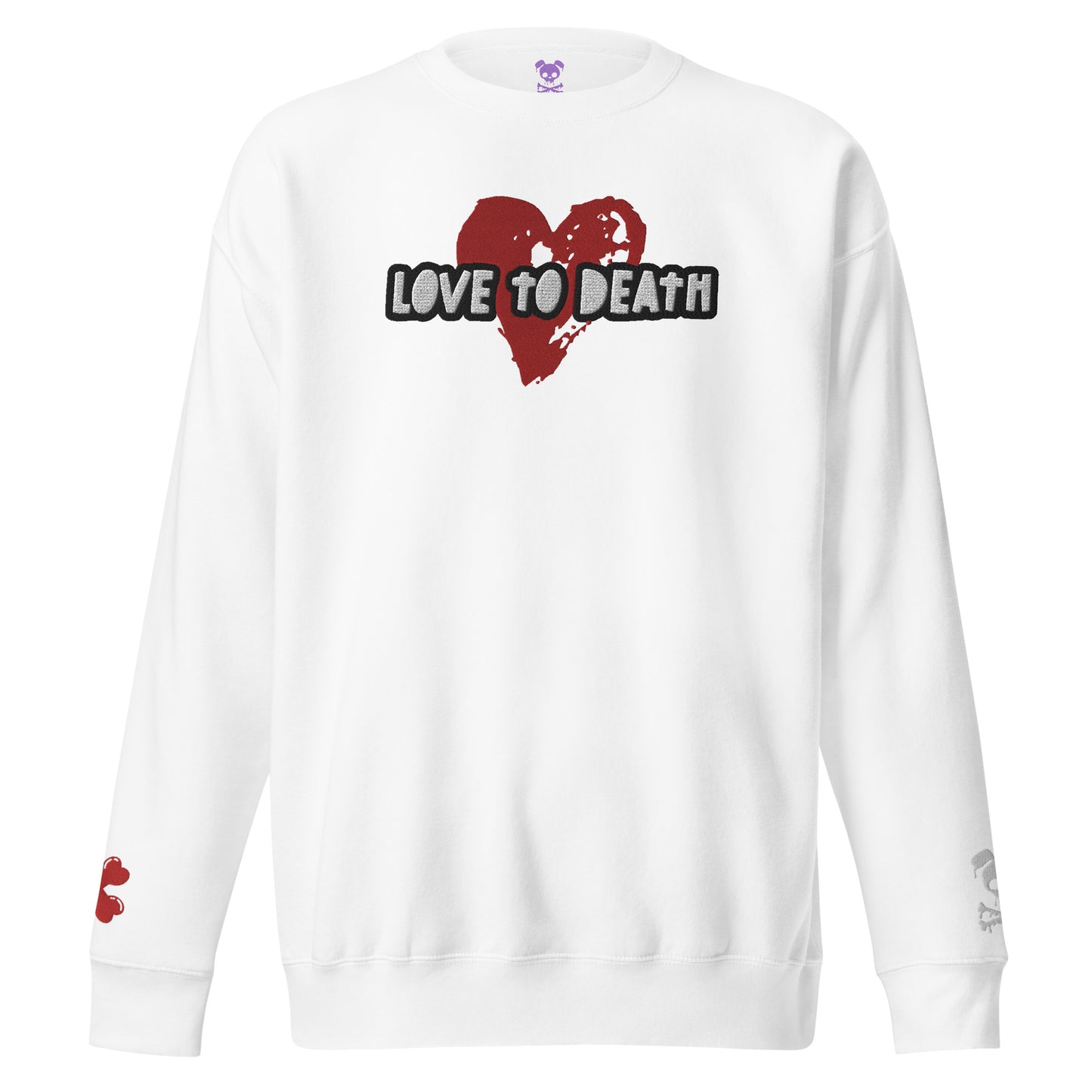 Tipsy Rebel Love to Death Unisex Premium Sweatshirt