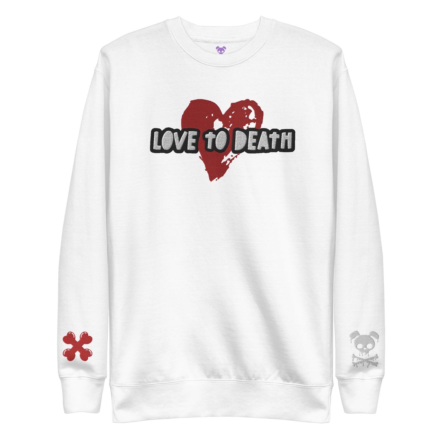 Tipsy Rebel Love to Death Unisex Premium Sweatshirt