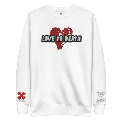 Tipsy Rebel Love to Death Unisex Premium Sweatshirt