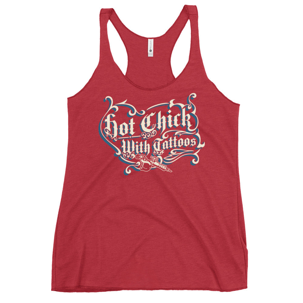 Hot Chick With Tattoo's Women's Racerback Tank